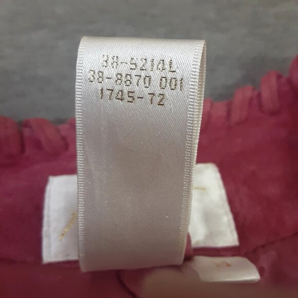 Apart Womans Jacket MED 100% Pig Suede Mauve Button Closure Long Sleeve Lined - Picture 10 of 10